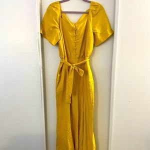 NWT Ann Taylor Yellow Jumpsuit, Size 8